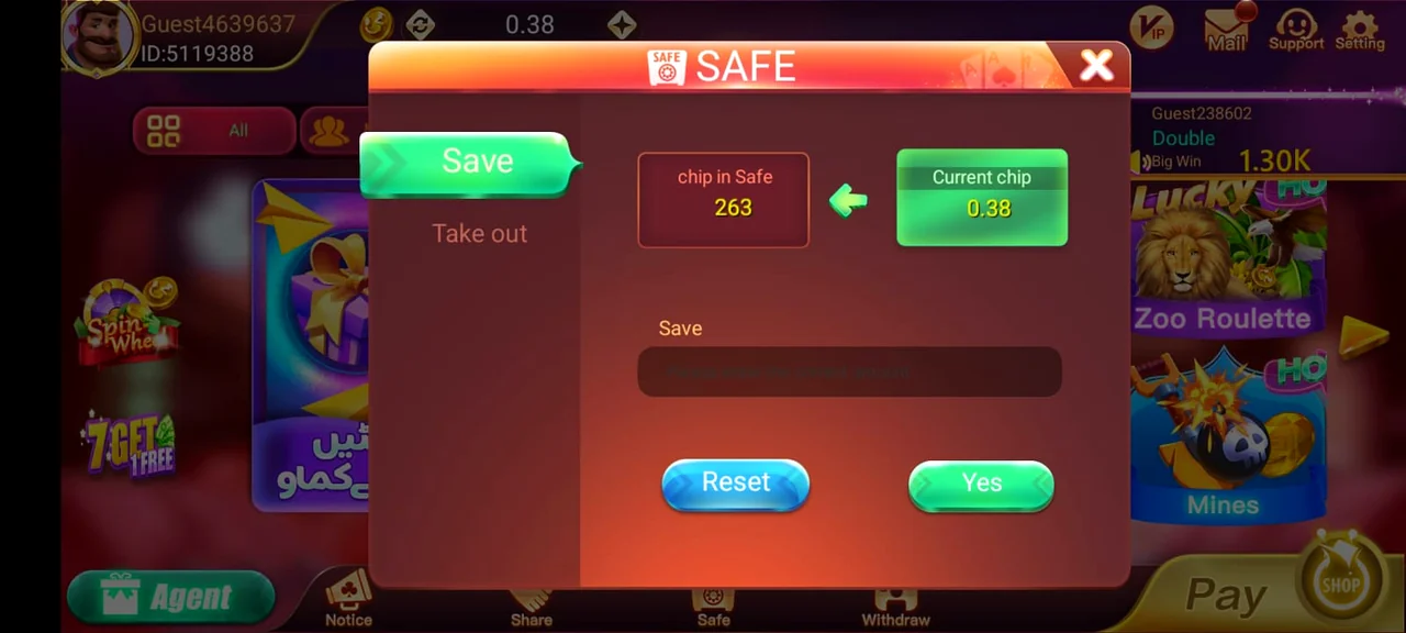 Dragon Tiger Club safe chip wallet — dragon tiger club real cash storage